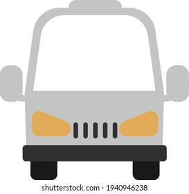 White car, illustration, vector on a white background