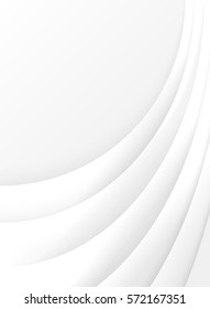 White card with a paper texture. Postcard with waves. Material design