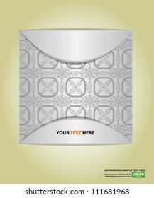 White card,Abstract pattern,Vector