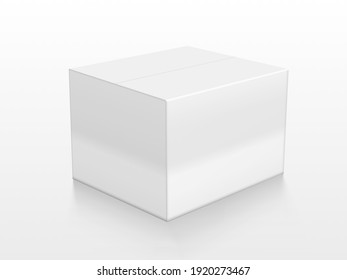 White Cardboard Box Vector Art & Graphics