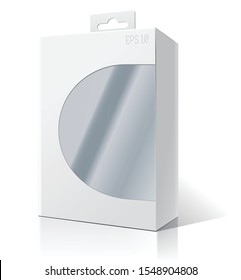 White Cardboard Carry Box Packaging For Toy, Electronics, Gift Or Other Products