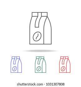 White Cardboard Fast Food Box line icon. Elements in multi colored icons for mobile concept and web apps. Icons for website design and development, app development on white background