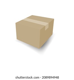  Weißer Karton, 3D-Karton. Packungsaufzeichnung, Lieferung, Einkaufszeichen