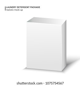 White Carton box package on a white background