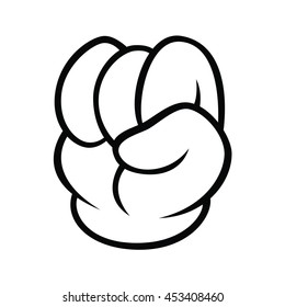 White Cartoon Hand