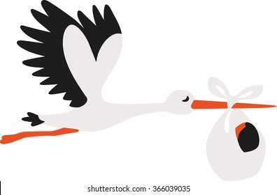 1,889 Stork Baby Silhouette Images, Stock Photos & Vectors | Shutterstock