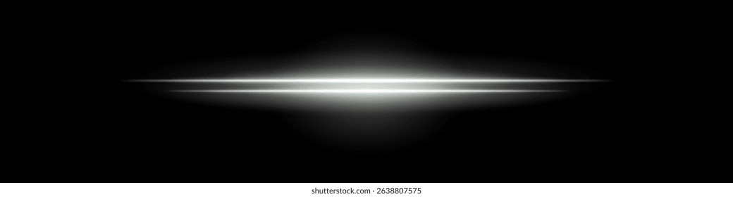 White central glow. Two layered beams with soft radial light burst and blurred edges on dark background. Ideal for sci-fi, light energy, futuristic effects.