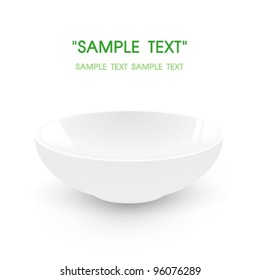 White ceramic bowl