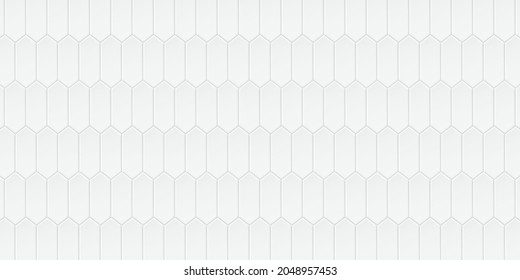 White ceramic tiles abstract background vector illustration