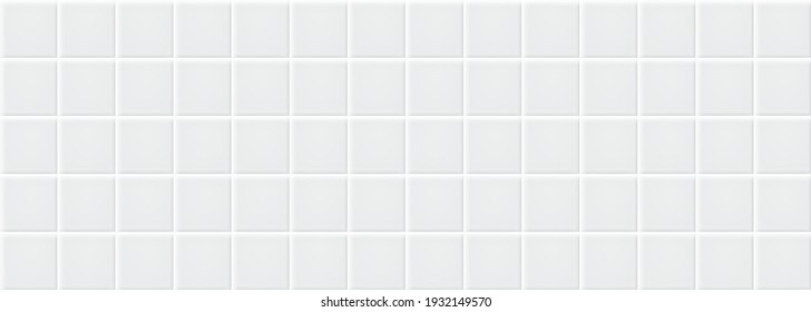 White ceramic tiles texture abstract background vector - Shutterstock ID 1932149570