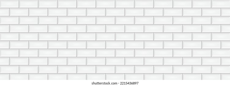 White ceramic tiles texture abstract background vector illustration