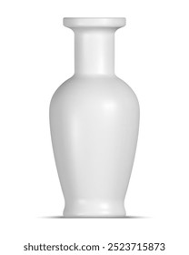 Uma maquete de vaso de cerâmica branca