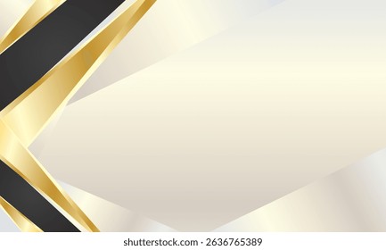 White certificate background with black and gold lines in the corners