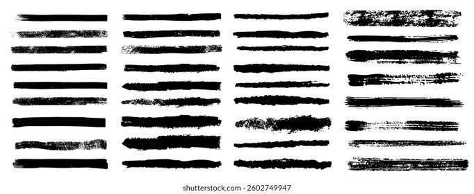 White chalk hand drawn ink gouache paint chalk crayon marker  doodle sketch set collection isolated on white background.