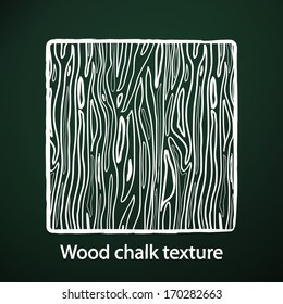 White chalk pattern with texture of wood. 