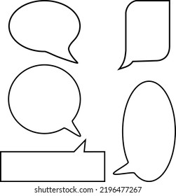 white chatting box on white background. vector illustration.