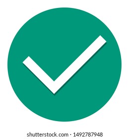 White check mark on green circle