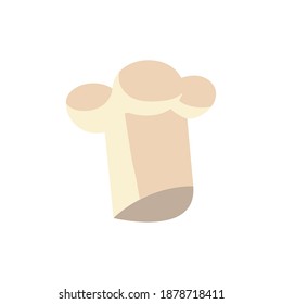 white chef hat accessory uniform icon design vector illustration