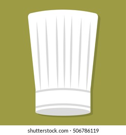 White chef hat icon. Restaurant menu uniform and food theme. Colorful design. Vector illustration