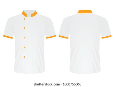 White chef uniform. vector illustration