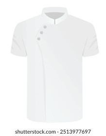 White chef uniform. vector illustration