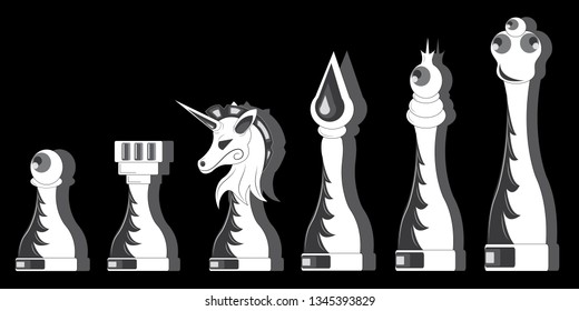 White Chess Pieces