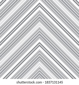White Chevron diagonal striped seamless pattern background suitable for fashion textiles, graphics