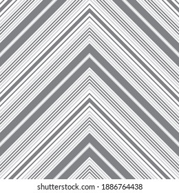 White Chevron diagonal striped seamless pattern background suitable for fashion textiles, graphics