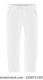 White chino pants. vector illustration