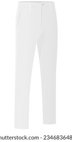 White chino pants. vector illustration