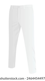 White chino pants. vector illustration