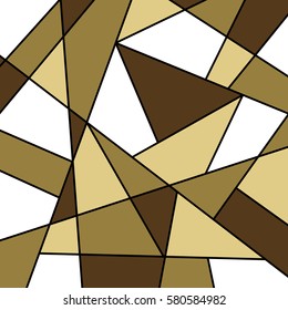 white chocolate abstract geometric vector background, stained glass