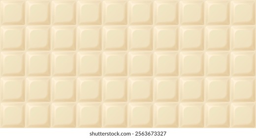 White chocolate bar square shape seamless pattern background graphic illustration.