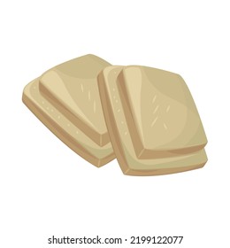 white chocolate candy isolated icon