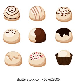 White chocolate candy set