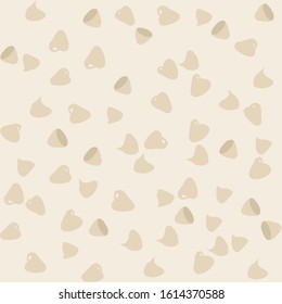 White chocolate chips seamless background vector