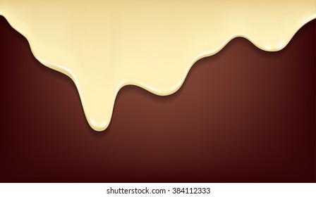 white chocolate drips