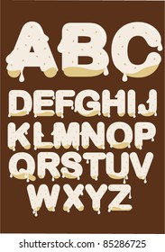 white chocolate font