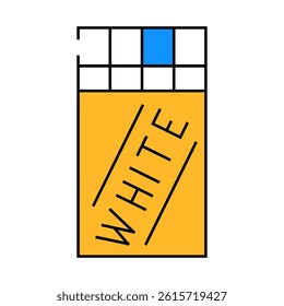 white chocolate line icon vector. white chocolate sign. isolated symbol illustration