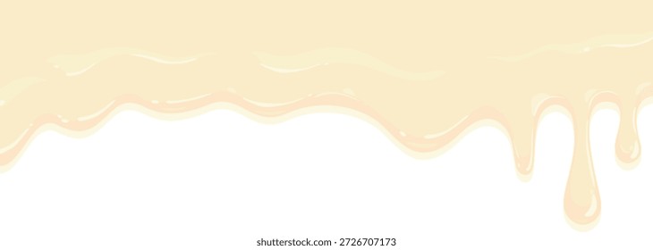 Ilustração de vetor de derretimento de chocolate branco