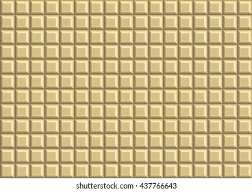 White chocolate; milk chocolate bar background texture, Vector illustration.