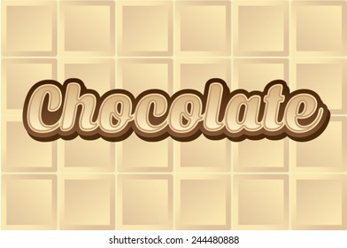 White Chocolate type, font, graphic, vector 