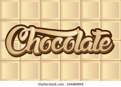 White Chocolate type, font, graphic, vector 