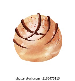 White chocolate  watercolor vector design great for cards, banners, headers, party posters or decorate your artwork.