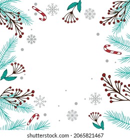 Weißer Weihnachtshintergrund, festliche Web-Vorlage - Vektorgrafik