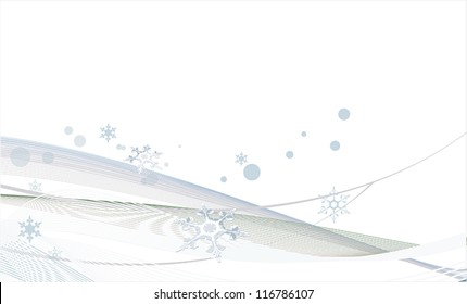 White christmas background with snowflakes