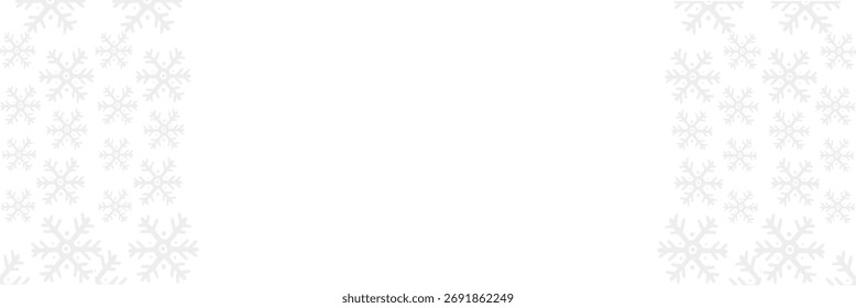 Fondo de Navidades blancas con copos de nieve sutiles. Fondo festivo con patrones de copos de nieve débiles, perfecto para diseños de Navidades, tarjetas de felicitación de vacaciones o materiales de marketing de temporada. 
