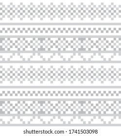White Christmas fair isle pattern background for fashion textiles, knitwear and graphics
