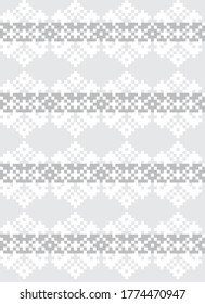 Fondo del patrón de la feria navideña blanca para textiles de moda, ropa de cama y gráficos