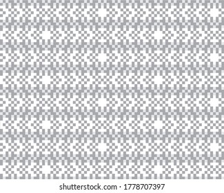 White Christmas fair isle pattern background for fashion textiles, knitwear and graphics